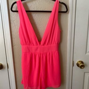 Hot Pink Romper